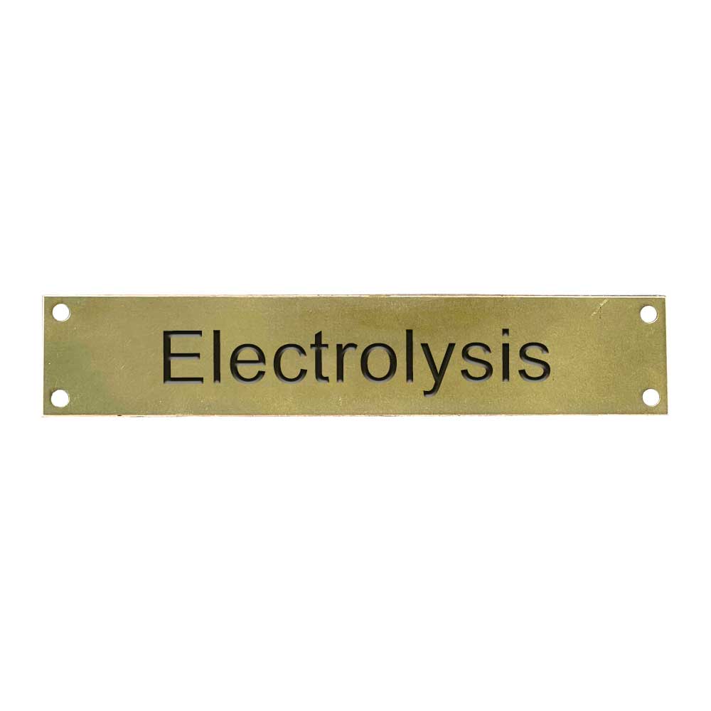 Brass Marker Label 30mm X 150mm Electrolysis Brass Marker Label 30mm X 150mm Electrolysis