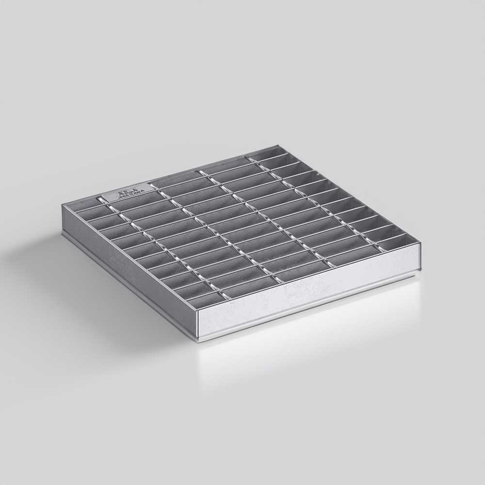 Galvanised Steel Grate 450mm Class A Galvanised Steel Lid 450mm Class A