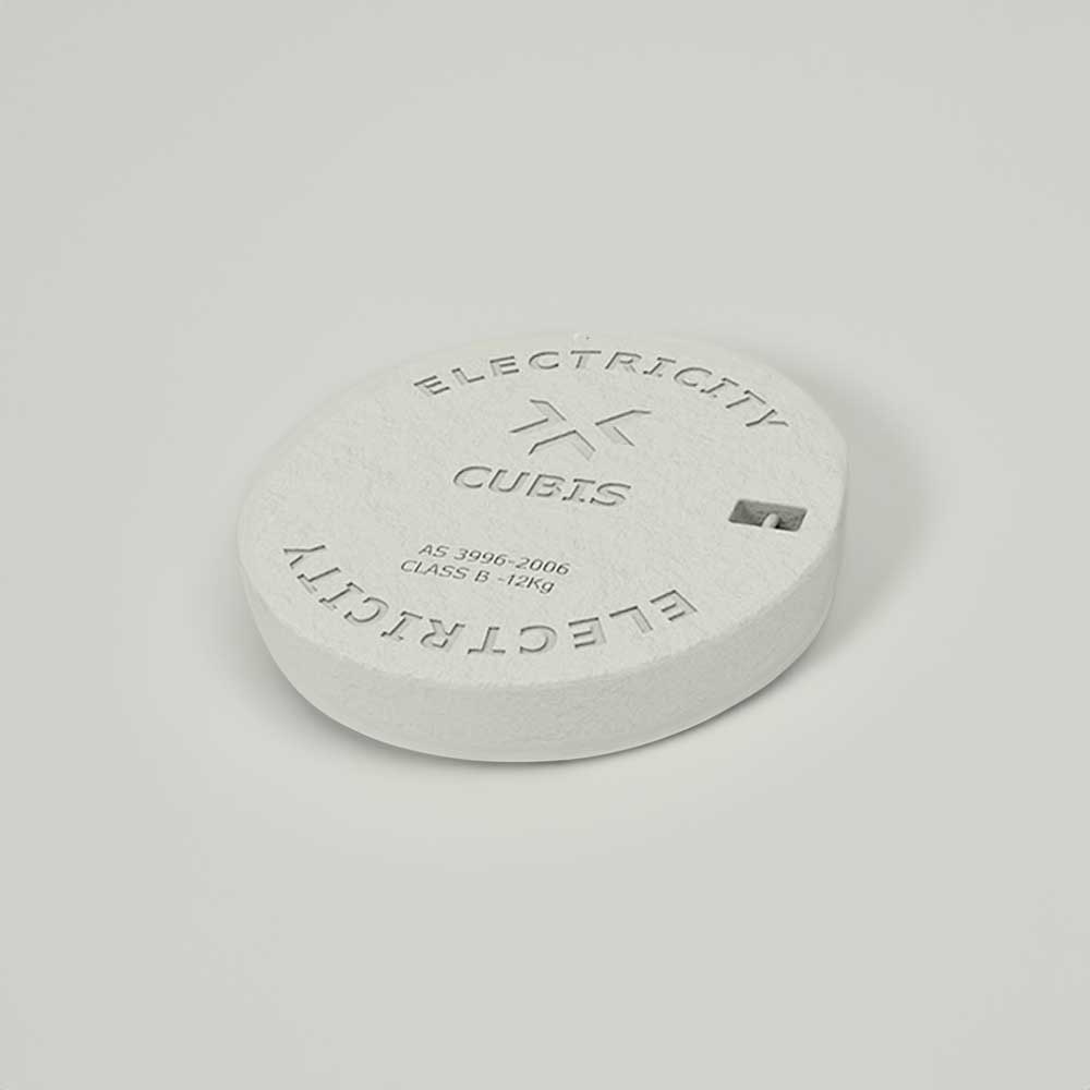 Round Composite Electrical Service Lid Round Composite Electrical Service Lid - Image 2