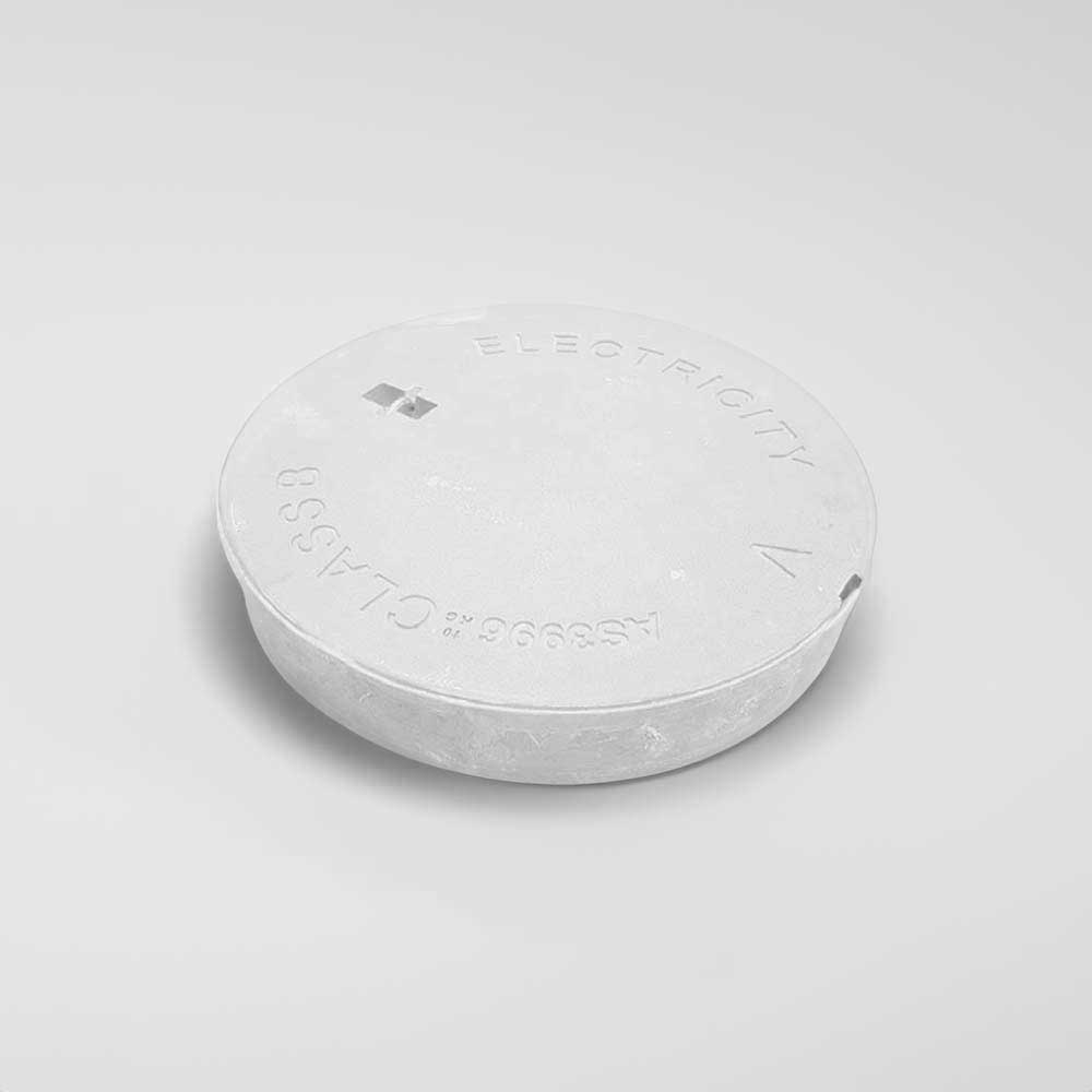 Round Composite Electrical Service Lid Round Composite Electrical Service Lid