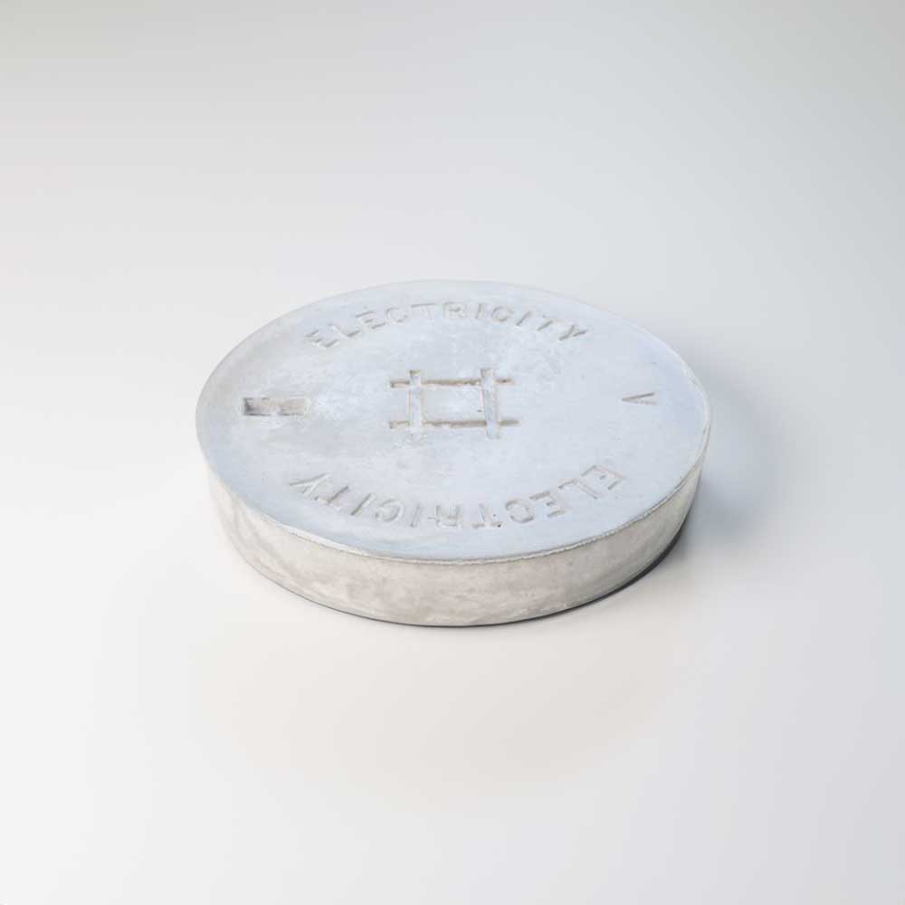 Round Concrete Electrical Service Lid Round Concrete Electrical Service Lid