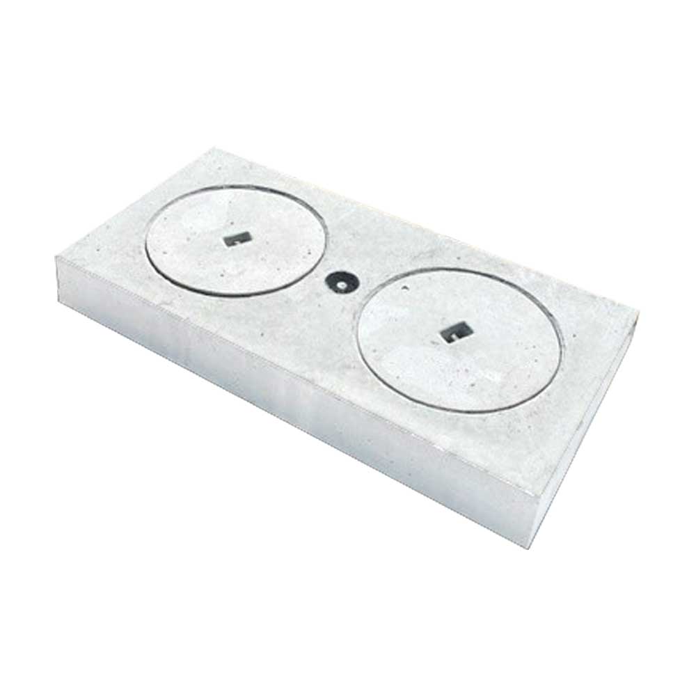 VicRoads SD 1641 double flushout riser with two access lids – VRFLUSHDOUB950